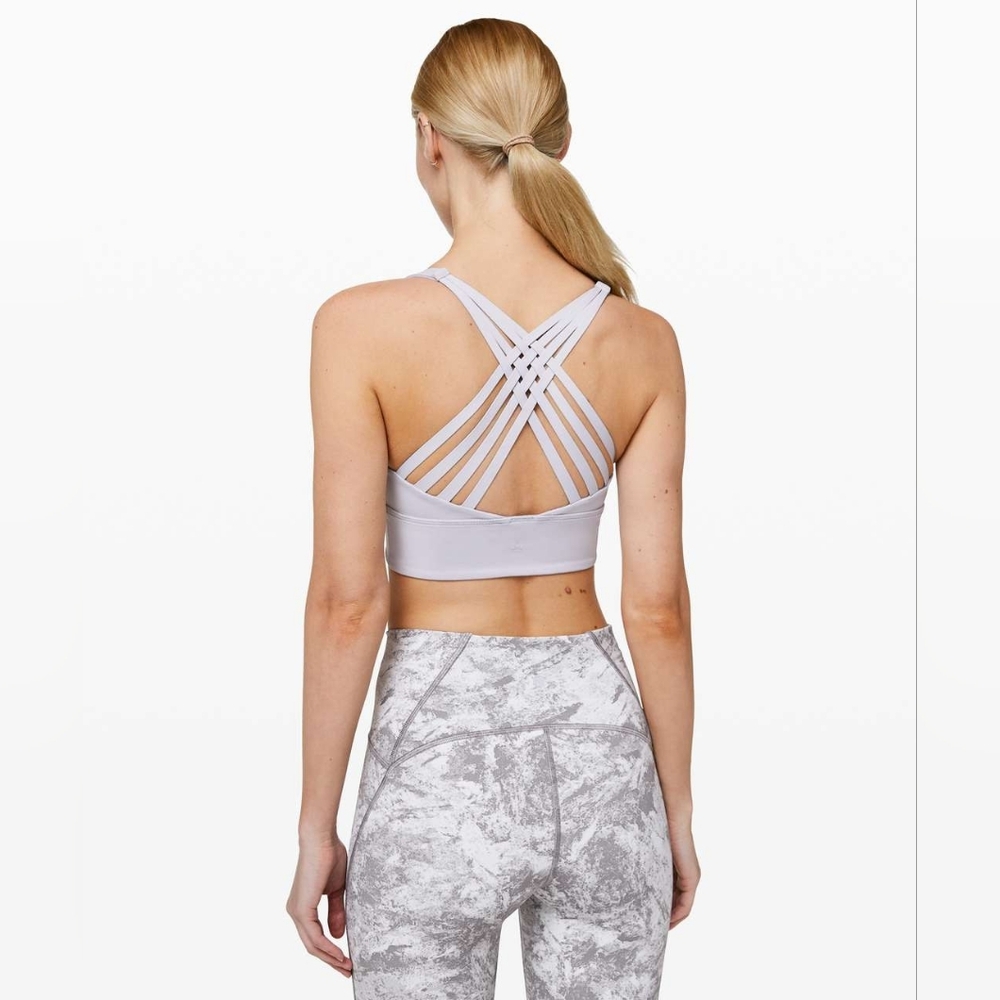 Lululemon Free To Be Moved Bra In Silver Lilac